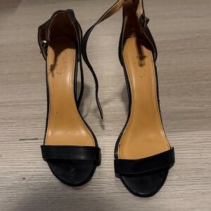 Charlotte Russe Black Strappy Heels